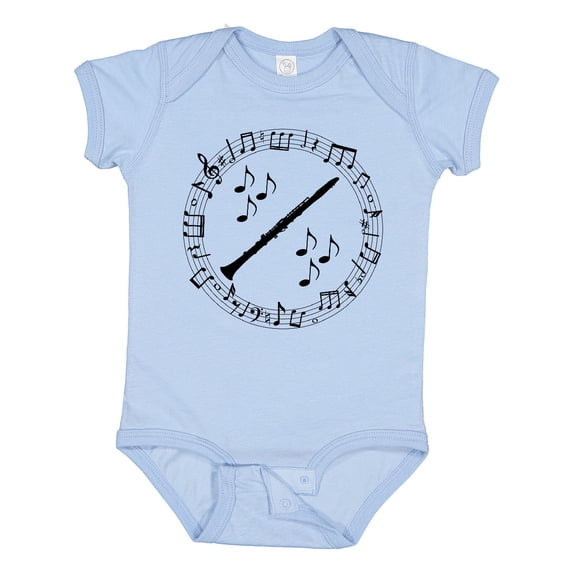 Inktastic Clarinet Music Silhouette Gift Boys or Girls Baby Bodysuit