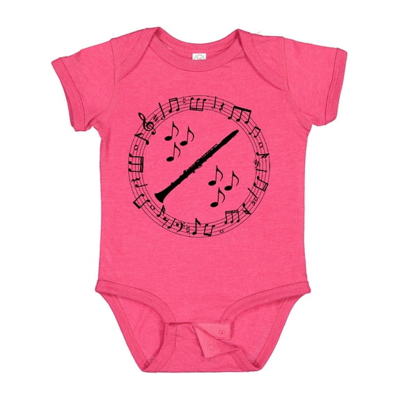 Inktastic Clarinet Music Silhouette Gift Boys or Girls Baby Bodysuit