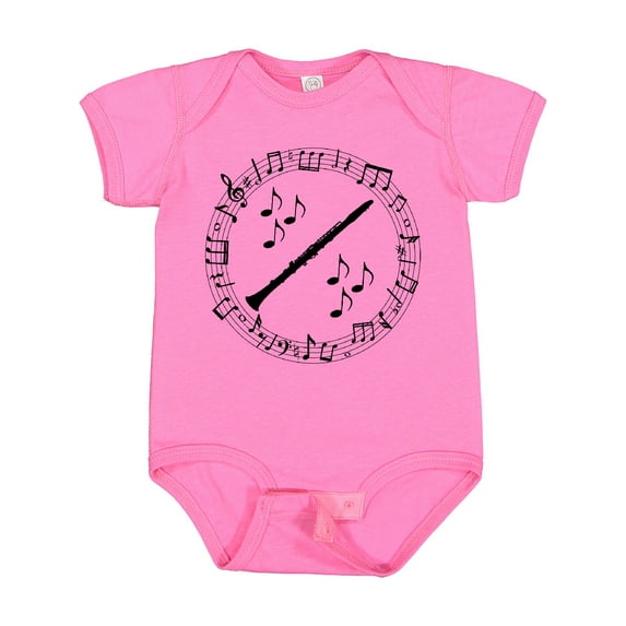 Inktastic Clarinet Music Silhouette Gift Boys or Girls Baby Bodysuit
