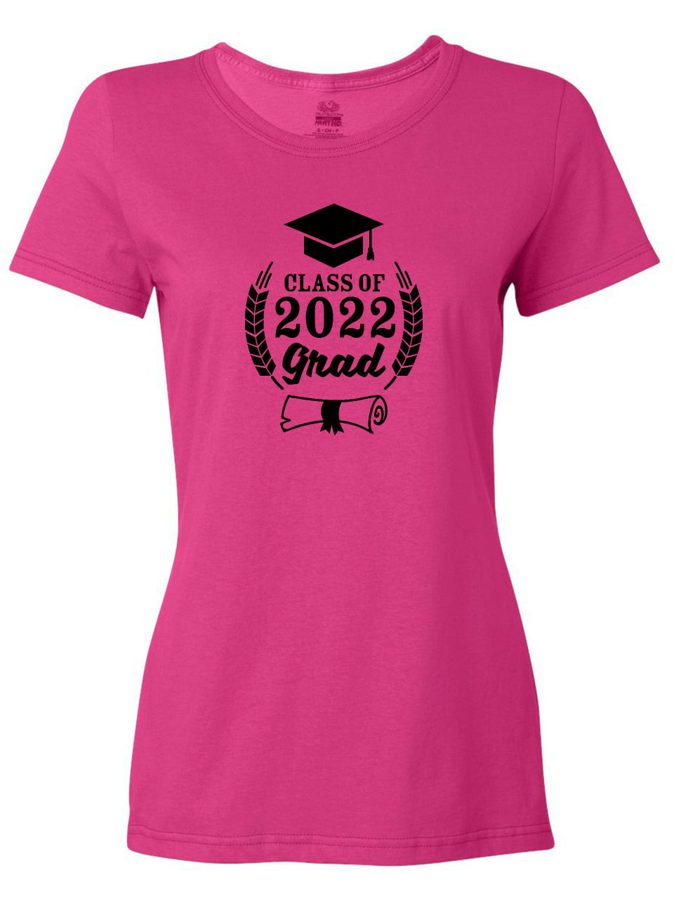Inktastic Class Of 2022 Grad With Diploma And Graduation Cap Womens T