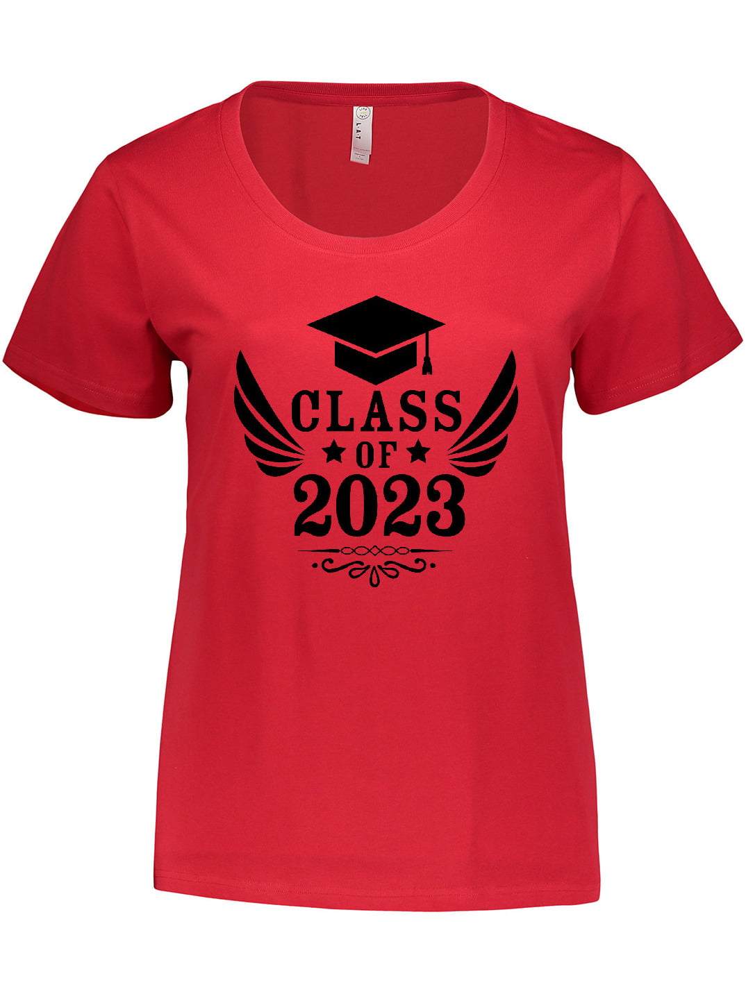 Inktastic Class Of 2023 With Graduation Cap And Wings Womens Plus Size