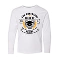 thumbnail image 1 of Inktastic Class of 2027 the Adventure Begins with Graduation Cap Long Sleeve Youth T-Shirt, 1 of 5