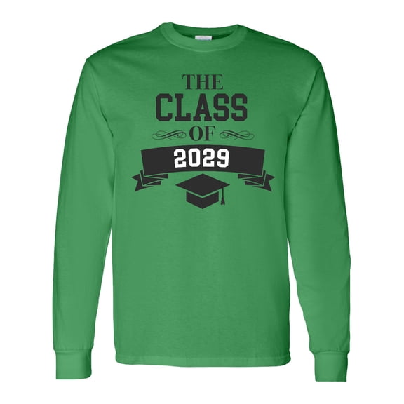 Inktastic Class of 2029 with Banner Long Sleeve T-Shirt