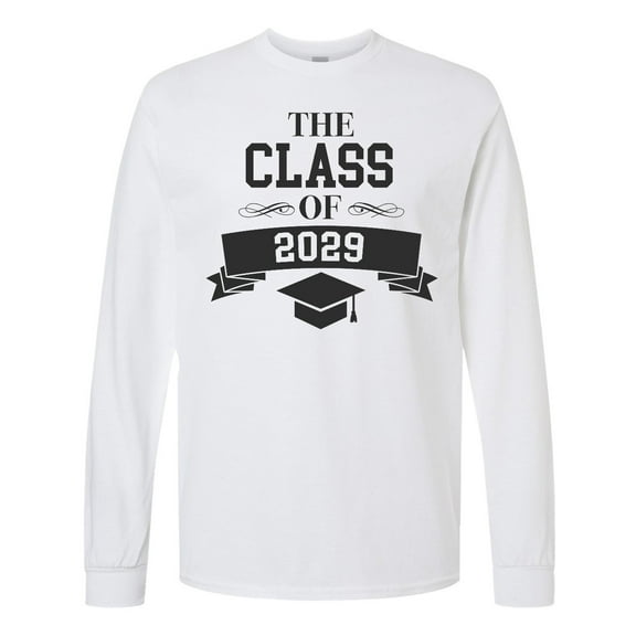 Inktastic Class of 2029 with Banner Long Sleeve T-Shirt
