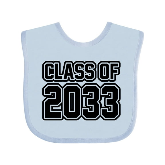 Inktastic Class of 2033 Boys or Girls Baby Bib