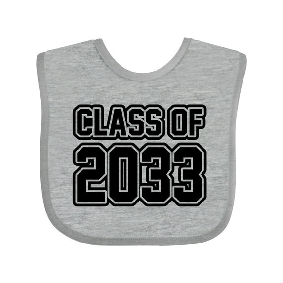 Inktastic Class of 2033 Boys or Girls Baby Bib