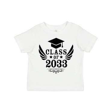 Inktastic Class of 2033 with Graduation Cap and Wings Boys or Girls Toddler T-Shirt