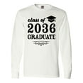 thumbnail image 1 of Inktastic Class of 2036 Graduate with Graduation Cap Long Sleeve T-Shirt, 1 of 5