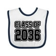 thumbnail image 1 of Inktastic Class of 2036 in Black Outlined Text Boys or Girls Baby Bib, 1 of 4