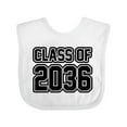 thumbnail image 1 of Inktastic Class of 2036 in Black Outlined Text Boys or Girls Baby Bib, 1 of 4