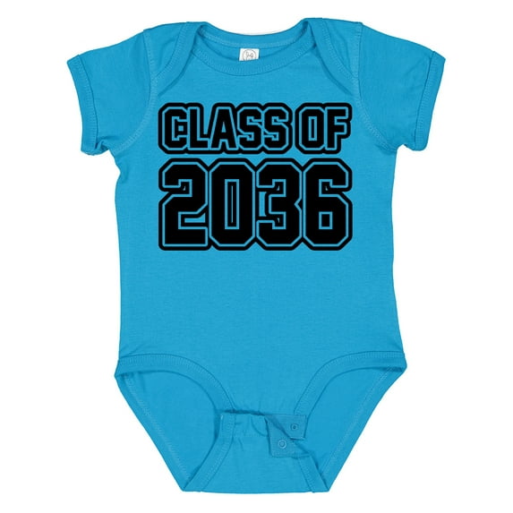 Inktastic Class of 2036 in Black Outlined Text Boys or Girls Baby Bodysuit