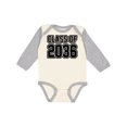 thumbnail image 1 of Inktastic Class of 2036 in Black Outlined Text Boys or Girls Long Sleeve Baby Bodysuit, 1 of 5
