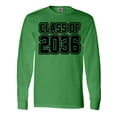 thumbnail image 1 of Inktastic Class of 2036 in Black Outlined Text Long Sleeve T-Shirt, 1 of 5