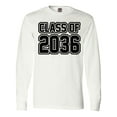 thumbnail image 1 of Inktastic Class of 2036 in Black Outlined Text Long Sleeve T-Shirt, 1 of 5