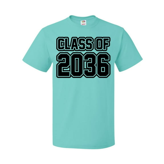 Inktastic Class of 2036 in Black Outlined Text T-Shirt