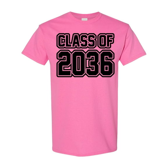 Inktastic Class of 2036 in Black Outlined Text T-Shirt