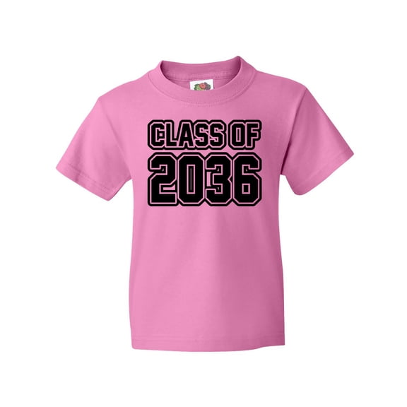 Inktastic Class of 2036 in Black Outlined Text Youth T-Shirt