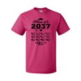 thumbnail image 1 of Inktastic Class of 2037 Graduation Checklist T-Shirt, 1 of 4