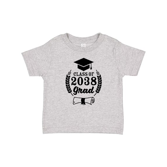 Inktastic Class of 2038 Grad with Diploma and Graduation Cap Boys or Girls Baby T-Shirt