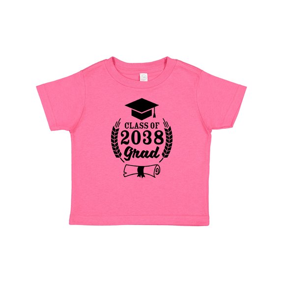 Inktastic Class of 2038 Grad with Diploma and Graduation Cap Boys or Girls Baby T-Shirt