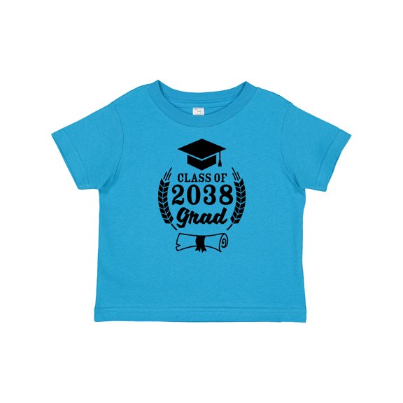 Inktastic Class of 2038 Grad with Diploma and Graduation Cap Boys or Girls Baby T-Shirt
