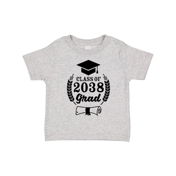 Inktastic Class of 2038 Grad with Diploma and Graduation Cap Boys or Girls Toddler T-Shirt