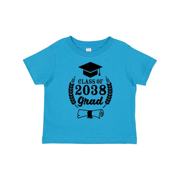 Inktastic Class of 2038 Grad with Diploma and Graduation Cap Boys or Girls Toddler T-Shirt