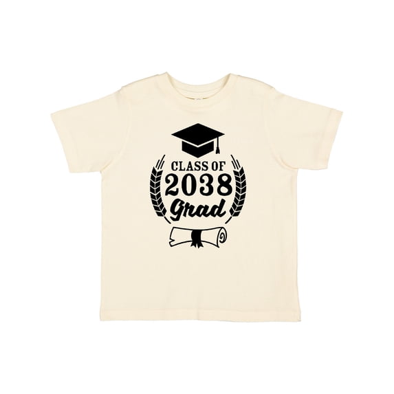Inktastic Class of 2038 Grad with Diploma and Graduation Cap Boys or Girls Toddler T-Shirt