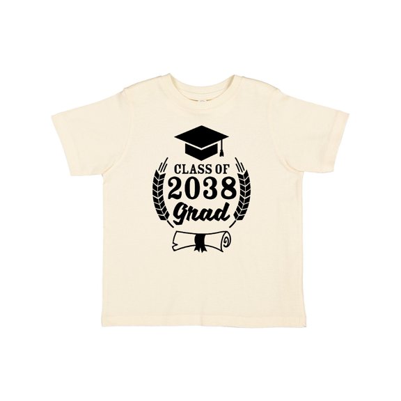 Inktastic Class of 2038 Grad with Diploma and Graduation Cap Boys or Girls Toddler T-Shirt