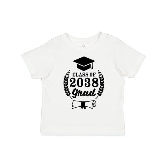 Inktastic Class of 2038 Grad with Diploma and Graduation Cap Boys or Girls Toddler T-Shirt