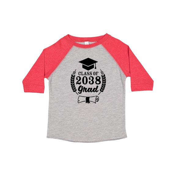 Inktastic Class of 2038 Grad with Diploma and Graduation Cap Boys or Girls Toddler T-Shirt