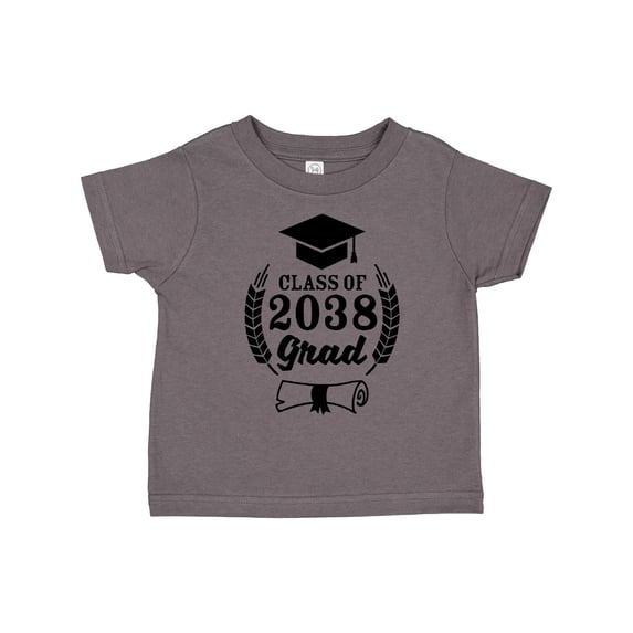 Inktastic Class of 2038 Grad with Diploma and Graduation Cap Boys or Girls Toddler T-Shirt