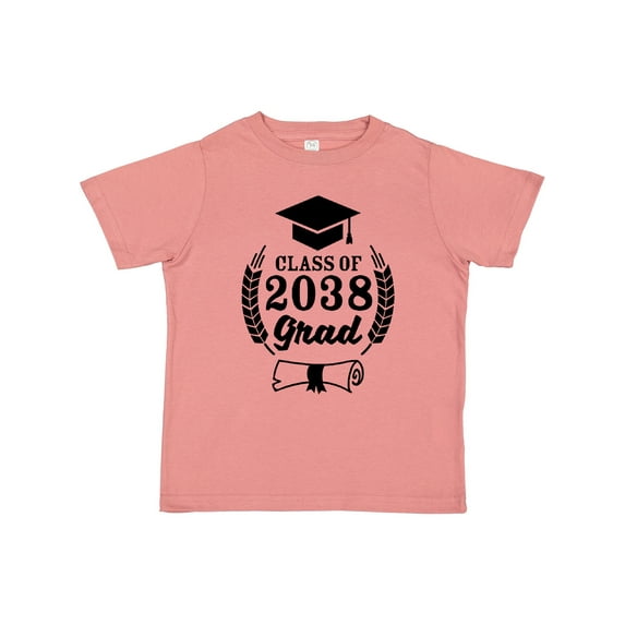 Inktastic Class of 2038 Grad with Diploma and Graduation Cap Boys or Girls Toddler T-Shirt
