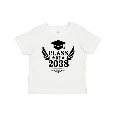 Inktastic Class of 2038 with Graduation Cap and Wings Boys or Girls Baby T-Shirt