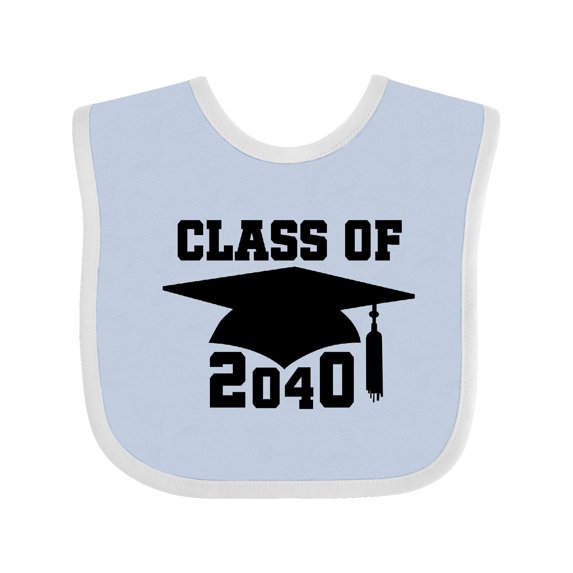 Inktastic Class of 2040 Graduation Boys or Girls Baby Bib