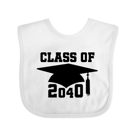 Inktastic Class of 2040 Graduation Boys or Girls Baby Bib
