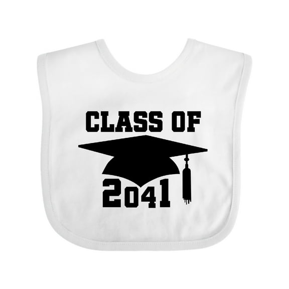 Inktastic Class of 2041 Future Graduate Boys or Girls Baby Bib