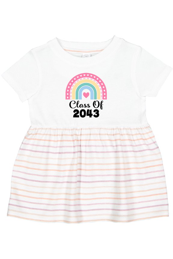 Class of 2043 Girls Rainbow Girls Baby Dress