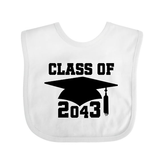 Inktastic Class of 2043 Graduation Boys or Girls Baby Bib