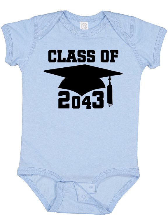 Class of 2043 Graduation Boys or Girls Baby Bodysuit