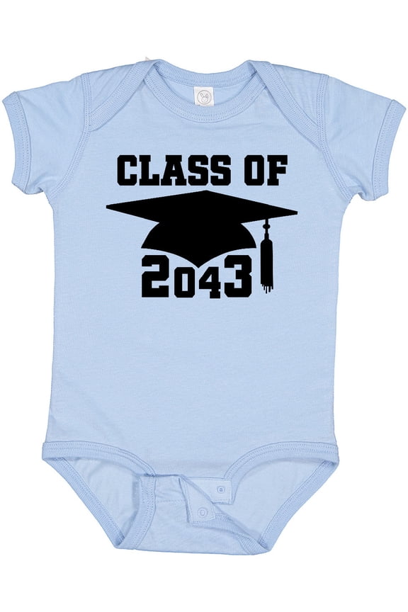 Class of 2043 Graduation Boys or Girls Baby Bodysuit