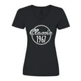 thumbnail image 1 of Inktastic Classic 1967 Birth Year Women's V-Neck T-Shirt, 1 of 5