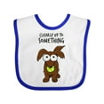 thumbnail image 1 of Inktastic Clearly Up to Something-long Haired Dachshund Boys or Girls Baby Bib, 1 of 4