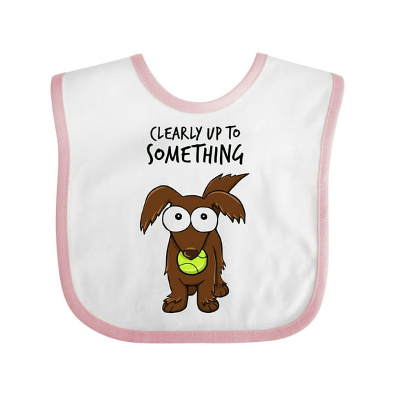 Inktastic Clearly Up to Something-long Haired Dachshund Boys or Girls Baby Bib