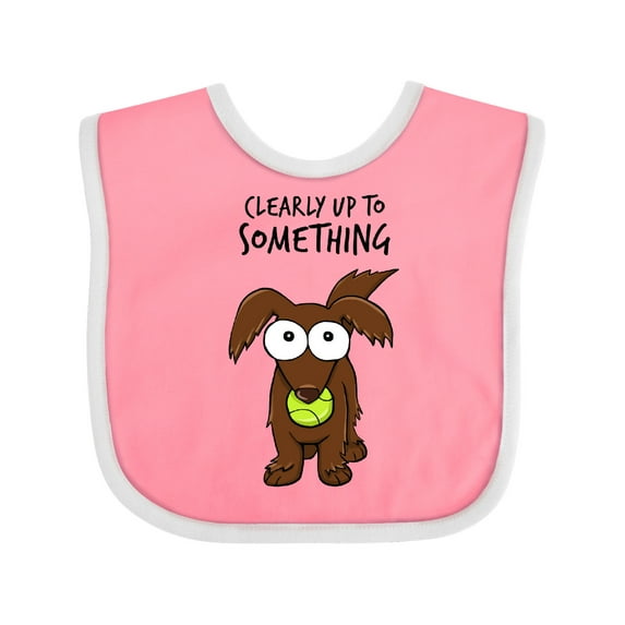 Inktastic Clearly Up to Something-long Haired Dachshund Boys or Girls Baby Bib