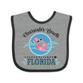 thumbnail image 1 of Inktastic Clearwater Beach Florida Trip Girls Baby Bib, 1 of 4