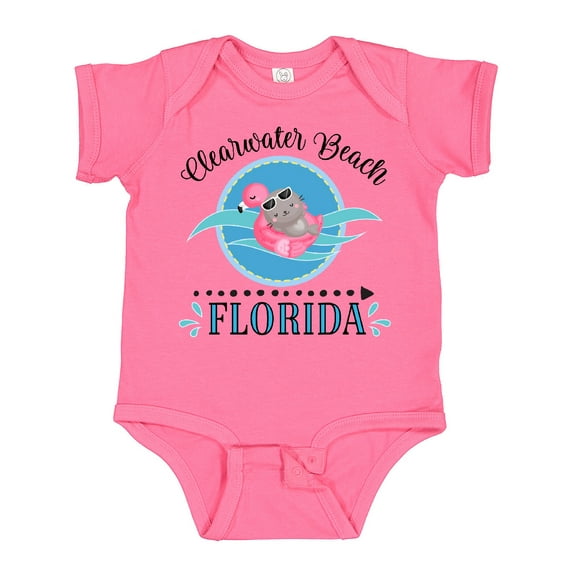 Inktastic Clearwater Beach Florida Trip Girls Baby Bodysuit