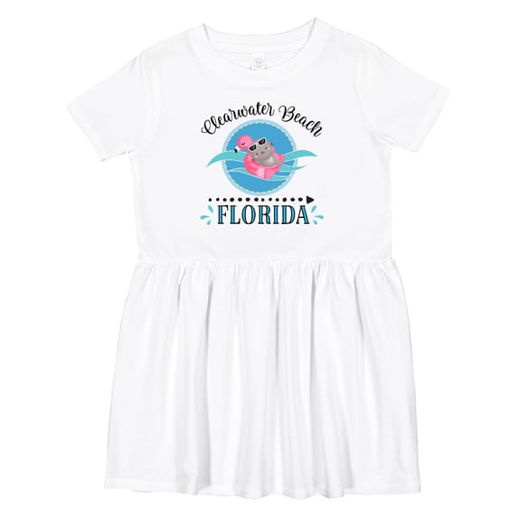 Inktastic Clearwater Beach Florida Trip Girls Toddler Dress