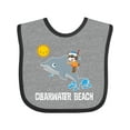 thumbnail image 1 of Inktastic Clearwater Beach Florida Vacation Boys or Girls Baby Bib, 1 of 4