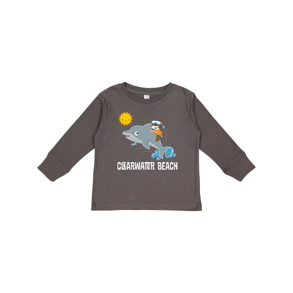 Inktastic Clearwater Beach Florida Vacation Boys or Girls Long Sleeve Toddler T-Shirt